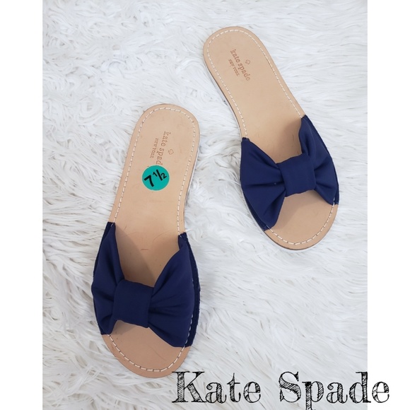 kate spade Shoes - Kate Spade Bow Slides